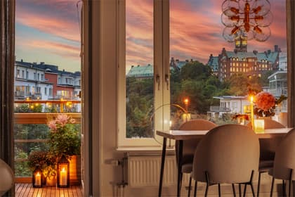 Balkong eller utsiktsbild