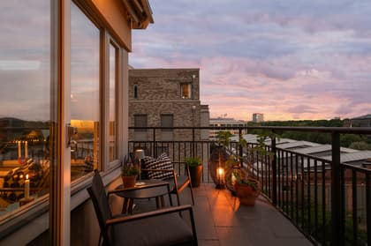 Balkong eller utsiktsbild