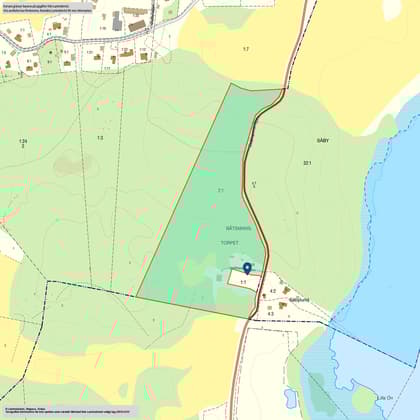 Illustrerad karta över fastigheten eller området