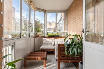 Balkong eller utsiktsbild