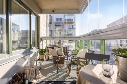 Balkong eller utsiktsbild