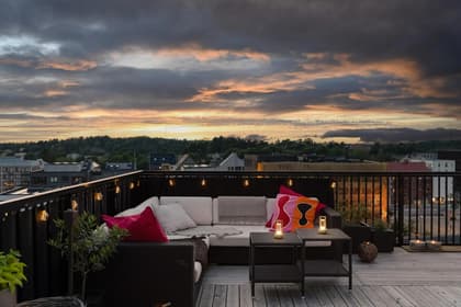 Balkong eller utsiktsbild