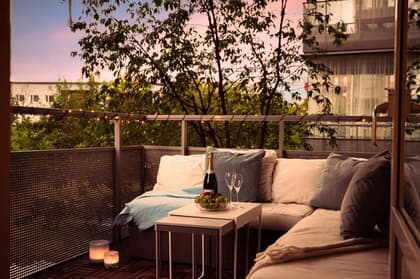 Balkong eller utsiktsbild