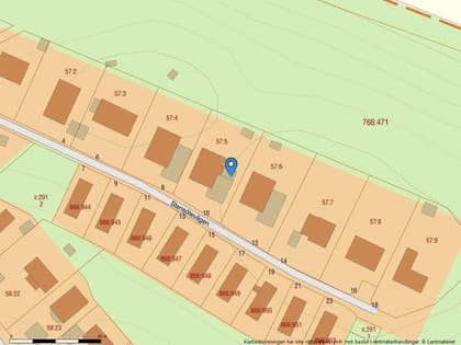 Illustrerad karta över fastigheten eller området