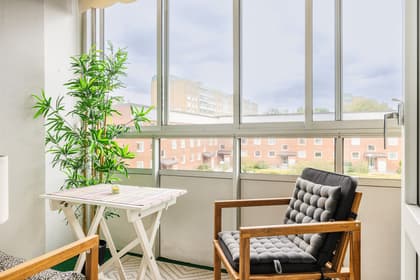 Balkong eller utsiktsbild