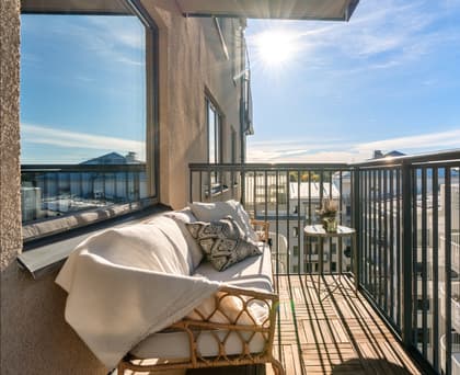 Balkong eller utsiktsbild