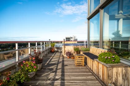 Balkong eller utsiktsbild