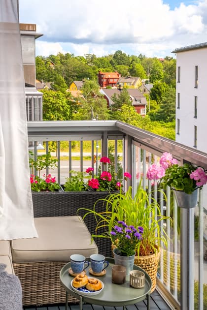 Balkong eller utsiktsbild