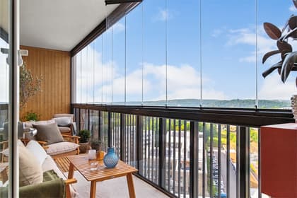 Balkong eller utsiktsbild