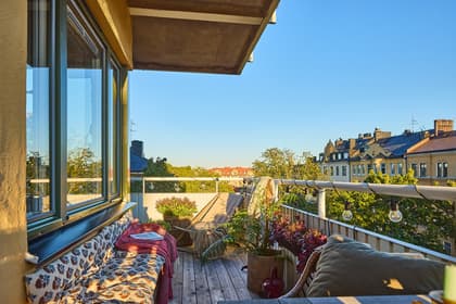 Balkong eller utsiktsbild