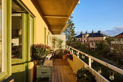 Balkong eller utsiktsbild