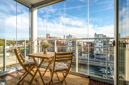 Balkong eller utsiktsbild