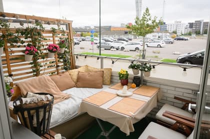 Balkong eller utsiktsbild