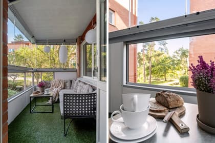 Balkong eller utsiktsbild