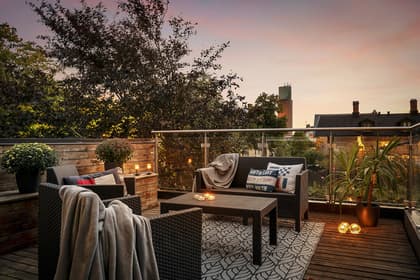 Balkong eller utsiktsbild