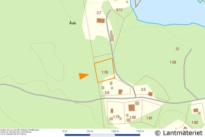 Illustrerad karta över fastigheten eller området