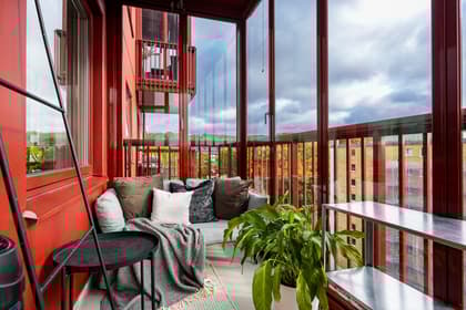 Balkong eller utsiktsbild