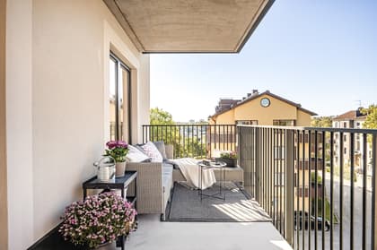 Balkong eller utsiktsbild