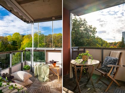 Balkong eller utsiktsbild