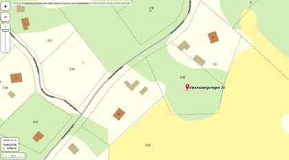 Illustrerad karta över fastigheten eller området