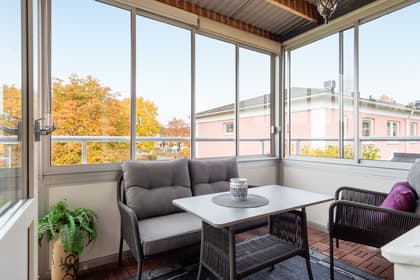 Balkong eller utsiktsbild