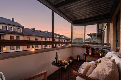 Balkong eller utsiktsbild