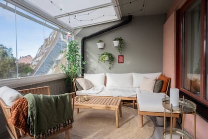 Balkong eller utsiktsbild