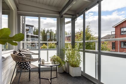 Balkong eller utsiktsbild