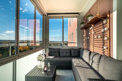 Balkong eller utsiktsbild