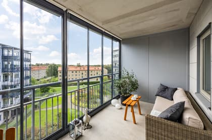 Balkong eller utsiktsbild