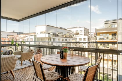 Balkong eller utsiktsbild