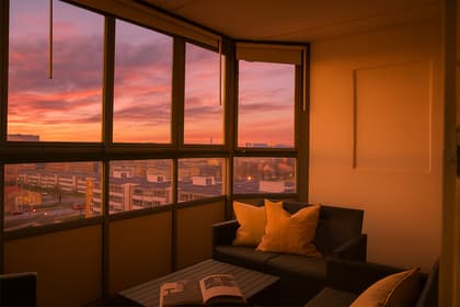 Balkong eller utsiktsbild