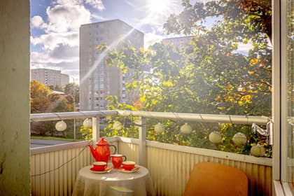 Balkong eller utsiktsbild