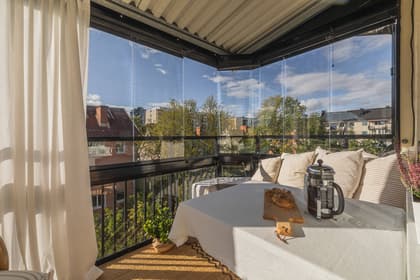 Balkong eller utsiktsbild