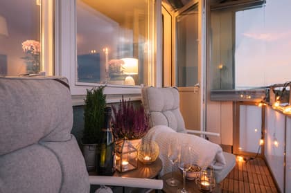 Balkong eller utsiktsbild