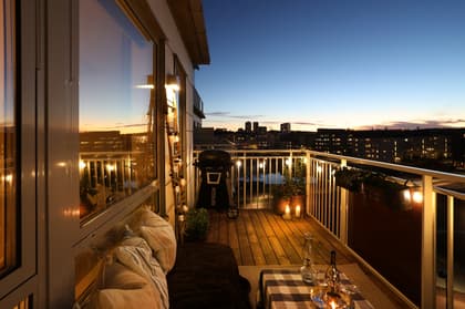 Balkong eller utsiktsbild