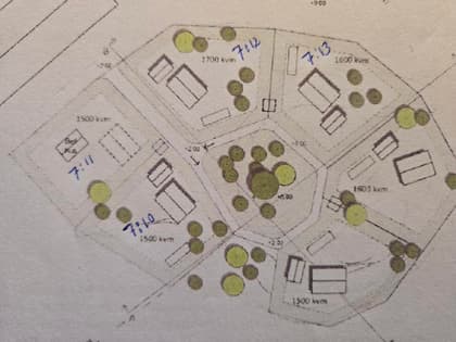 Illustrerad karta över fastigheten eller området
