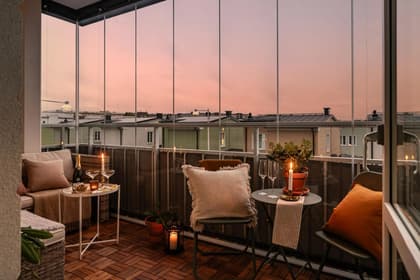 Balkong eller utsiktsbild