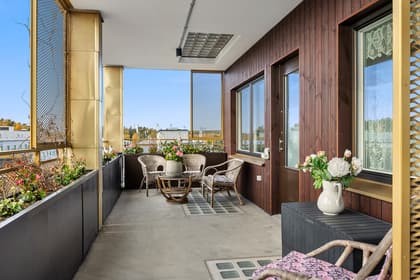 Balkong eller utsiktsbild