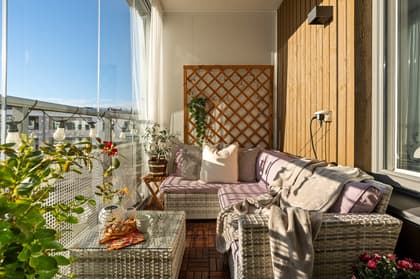 Balkong eller utsiktsbild