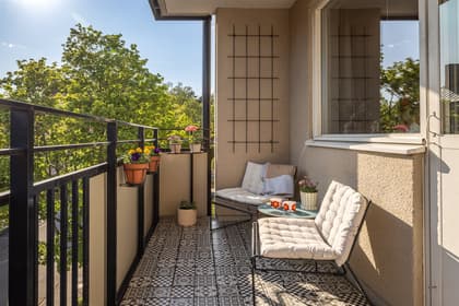 Balkong eller utsiktsbild