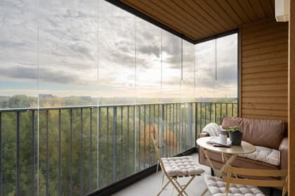 Balkong eller utsiktsbild