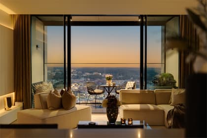 Balkong eller utsiktsbild