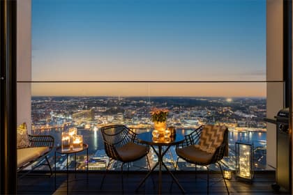 Balkong eller utsiktsbild