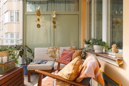 Balkong eller utsiktsbild