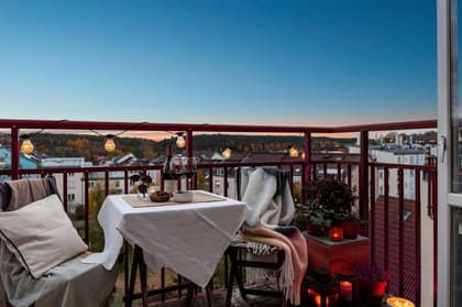 Balkong eller utsiktsbild