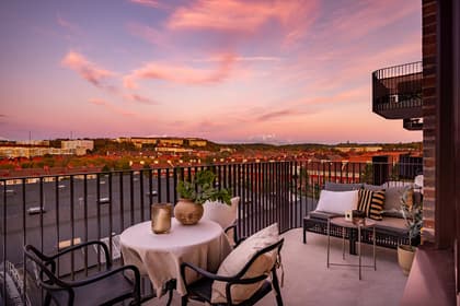 Balkong eller utsiktsbild