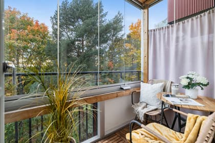 Balkong eller utsiktsbild