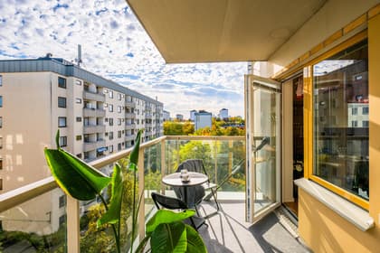 Balkong eller utsiktsbild