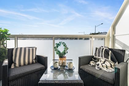 Balkong eller utsiktsbild